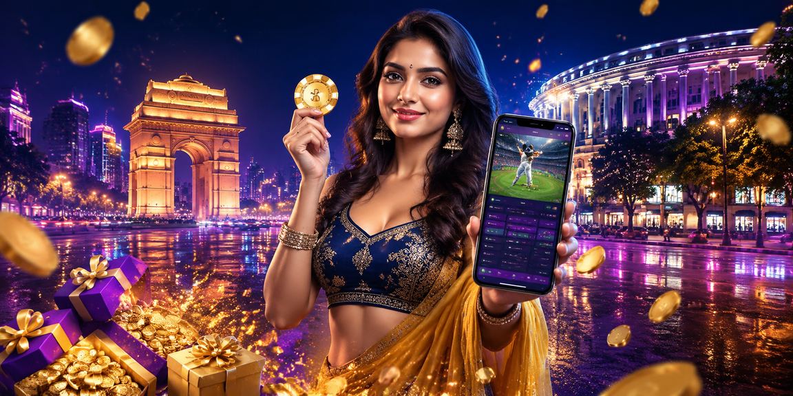 Delhi Connaught Place cricket and sports betting neon ambience
